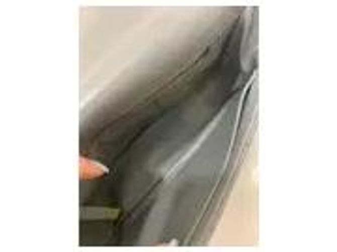 Borsa a tracolla Dior Caro in pelle grigia Grigio - vista 4