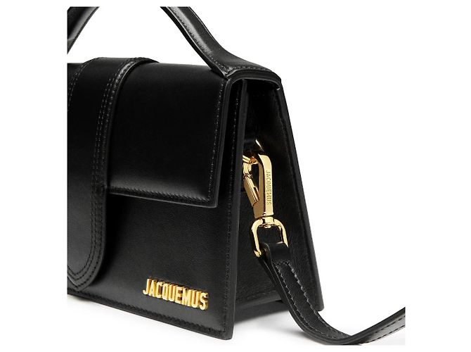 Jacquemus Le Bambinou Flap Leather Grand Bambino Nero - vista 2
