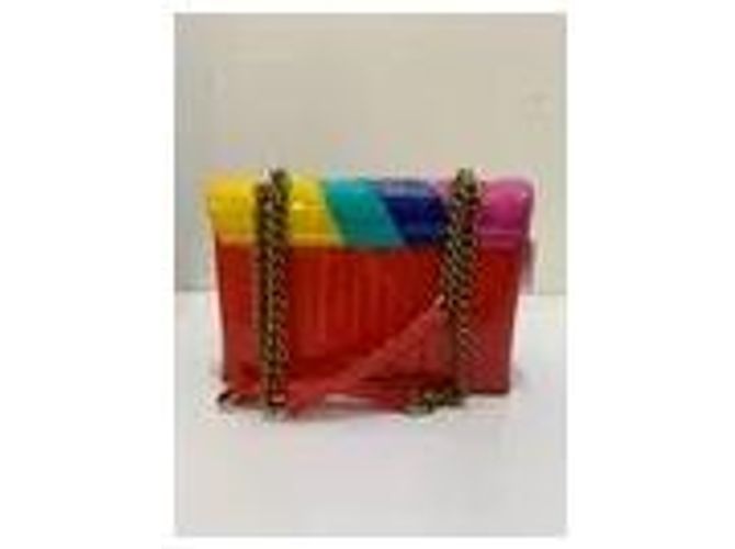 Kurt Geiger Borsa a tracolla in pelle verniciata arcobaleno Multicolore - vista 2