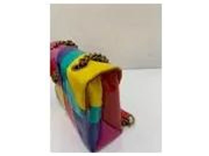 Kurt Geiger Borsa a tracolla in pelle verniciata arcobaleno Multicolore - vista 3