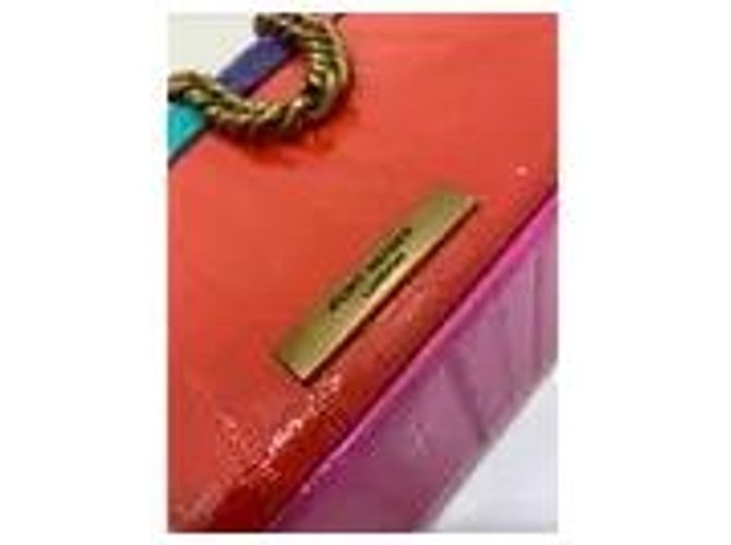 Kurt Geiger Borsa a tracolla in pelle verniciata arcobaleno Multicolore - vista 8