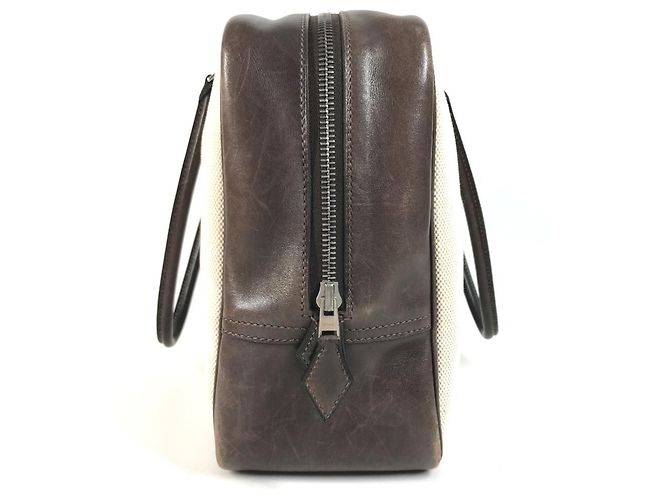 Hermès Borsa Tote HERMES Plume 32 Marrone Beige - vista 13