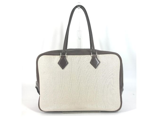 Hermès Borsa Tote HERMES Plume 32 Marrone Beige - vista 2