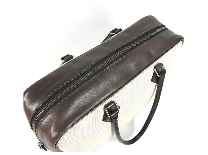 Hermès Borsa Tote HERMES Plume 32 Marrone Beige - vista 5