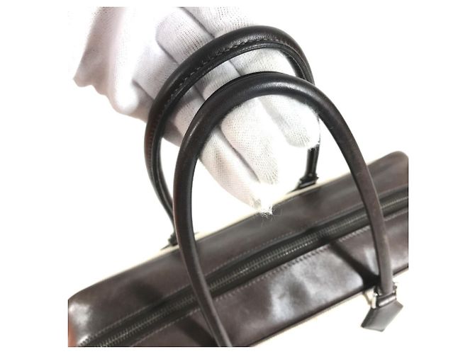 Hermès Borsa Tote HERMES Plume 32 Marrone Beige - vista 6