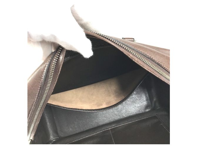 Hermès Borsa Tote HERMES Plume 32 Marrone Beige - vista 9
