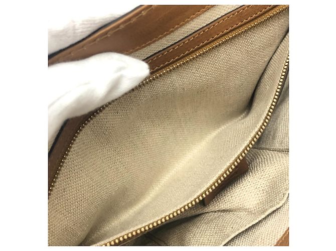 Borsa a pochette Gucci 257030 Marcheche GG con nappina Marrone - vista 13