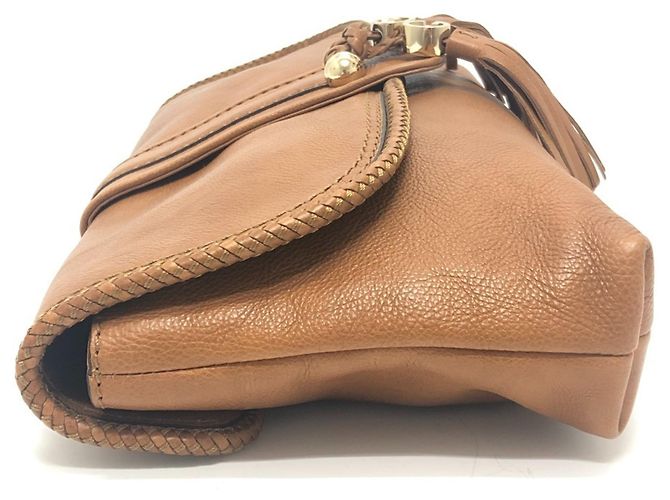 Borsa a pochette Gucci 257030 Marcheche GG con nappina Marrone - vista 3