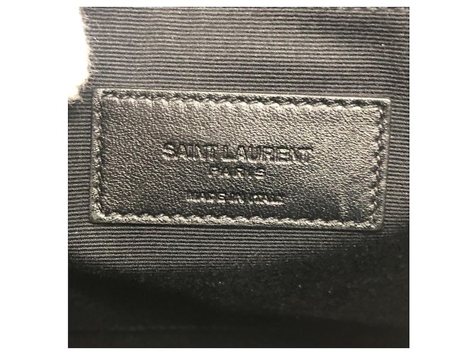 Borsa Second borchiata Saint Laurent Nero - vista 12