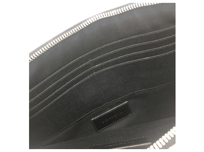 Borsa Second borchiata Saint Laurent Nero - vista 14
