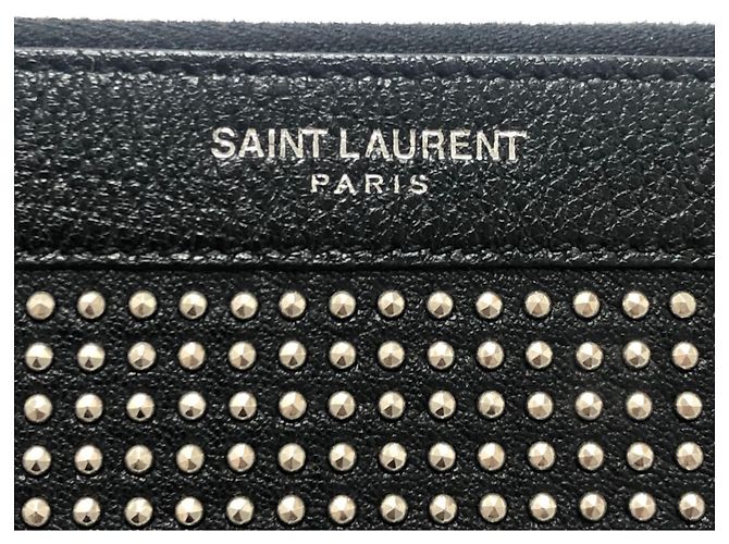 Borsa Second borchiata Saint Laurent Nero - vista 8