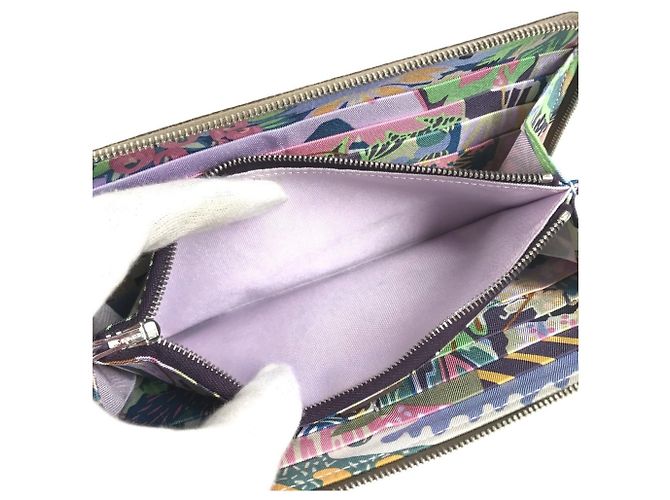 Hermès Cartera Hermes Azap Long Silk en piel Epsom Gray Castaño - vista 11