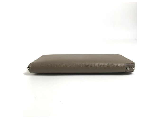 Hermès Cartera Hermes Azap Long Silk en piel Epsom Gray Castaño - vista 7