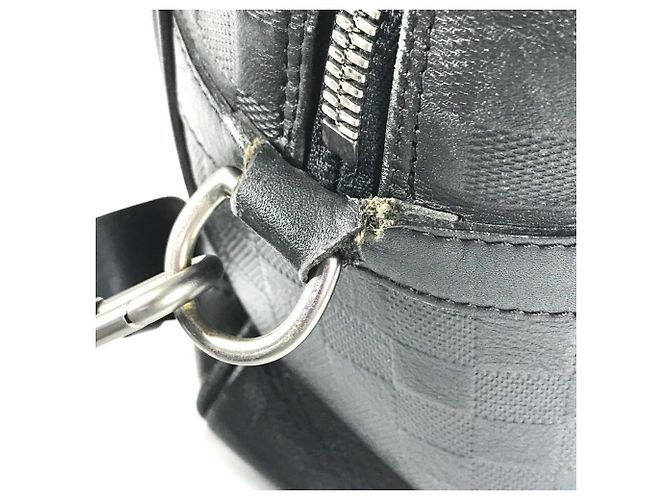 Borsa Louis Vuitton Damier Infini Port Document Voyage GM Nero - vista 11