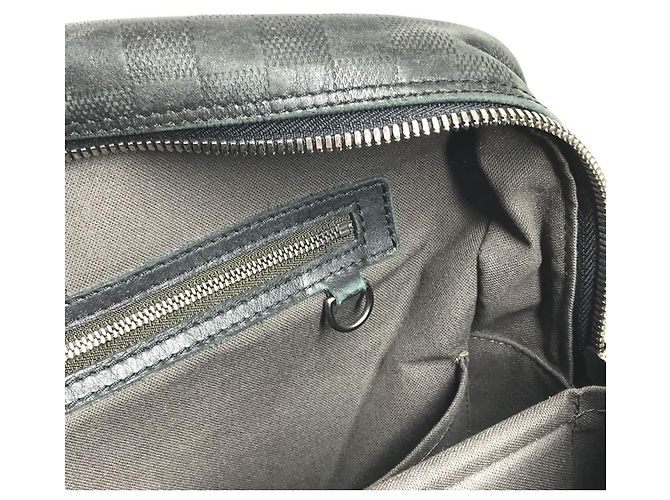 Borsa Louis Vuitton Damier Infini Port Document Voyage GM Nero - vista 14