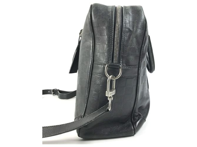 Borsa Louis Vuitton Damier Infini Port Document Voyage GM Nero - vista 3