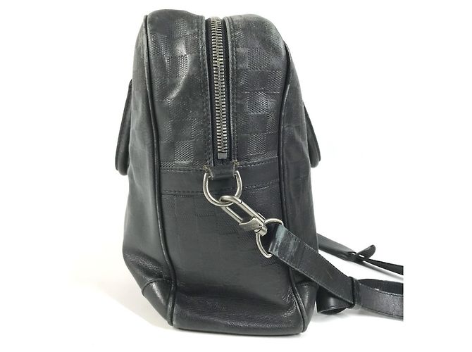 Borsa Louis Vuitton Damier Infini Port Document Voyage GM Nero - vista 4