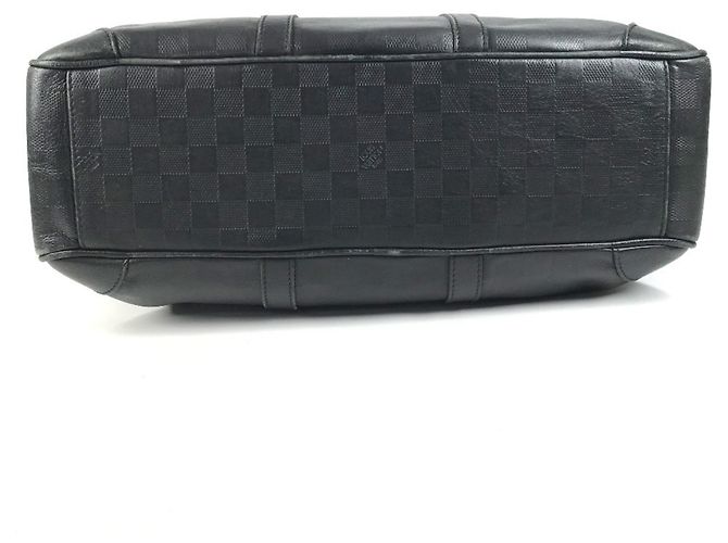 Borsa Louis Vuitton Damier Infini Port Document Voyage GM Nero - vista 5