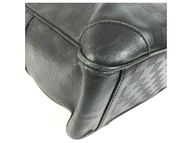 Borsa Louis Vuitton Damier Infini Port Document Voyage GM Nero - vista 7