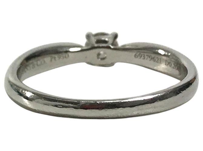 Tiffany & Co. Diamant-Platin-Bandring Silber - Ansicht 2