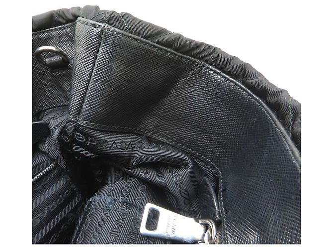 Prada Impuntu 2-Way Tote Bag Schwarz - Ansicht 12