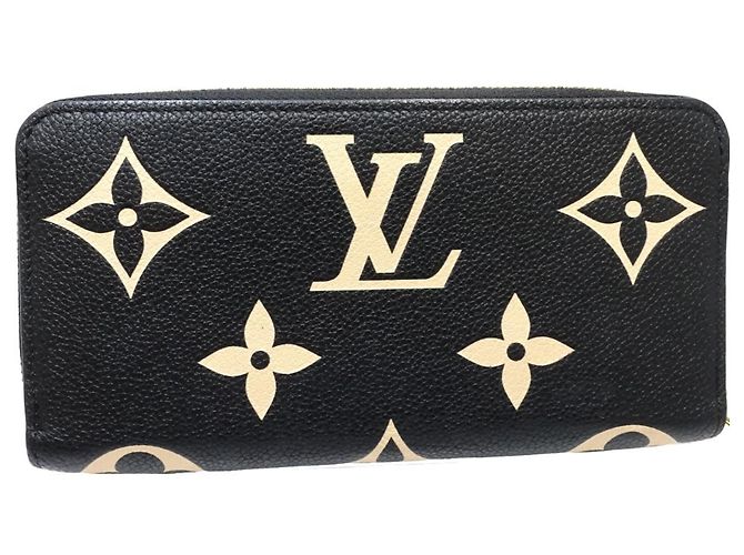 Portafoglio Lungo Louis Vuitton Monogram Bicolor Empreinte Nero Crudo - vista 4