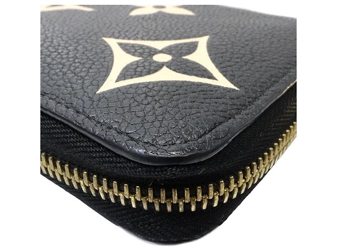Portafoglio Lungo Louis Vuitton Monogram Bicolor Empreinte Nero Crudo - vista 5