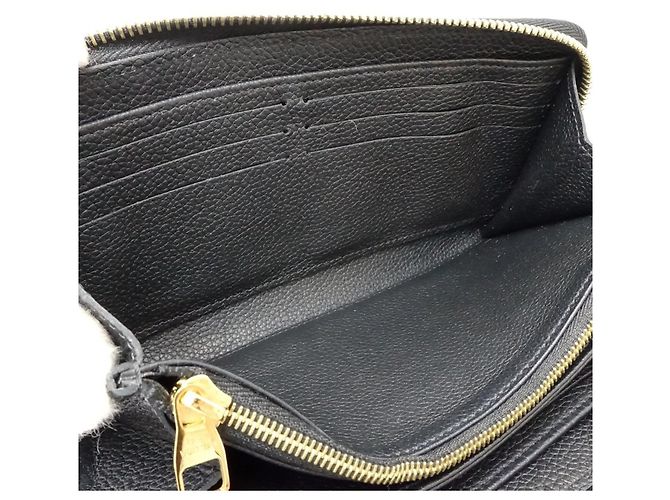 Portafoglio Lungo Louis Vuitton Monogram Bicolor Empreinte Nero Crudo - vista 7