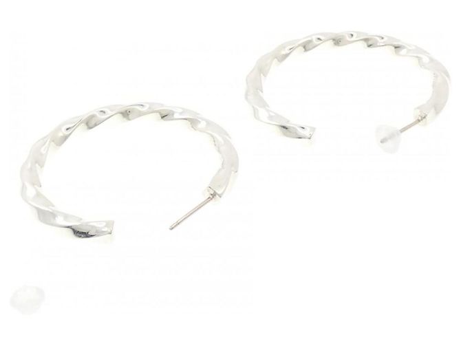 Orecchini a cerchio Tiffany & Co. in argento sterling 925 - vista 3