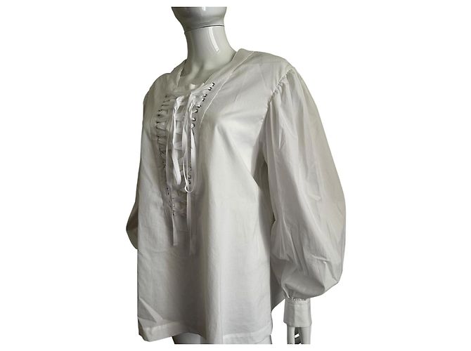 Comme Des Garcons Camicia bianca con allacciatura Bianco - vista 11