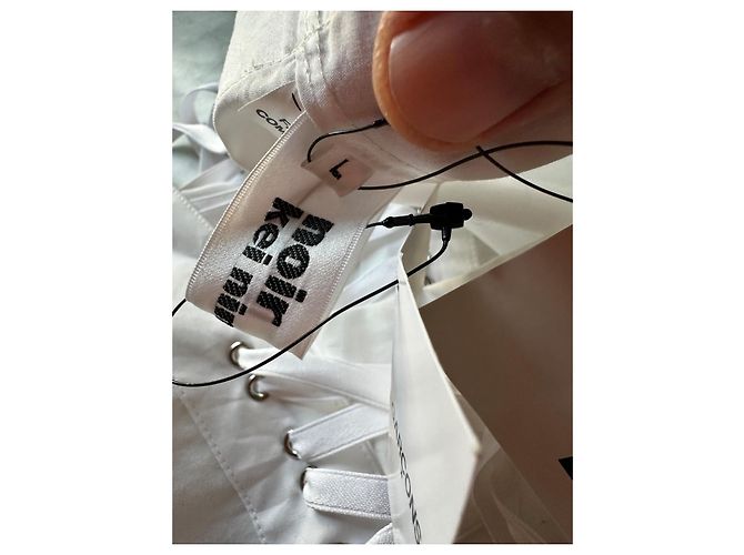 Comme Des Garcons Camicia bianca con allacciatura Bianco - vista 13