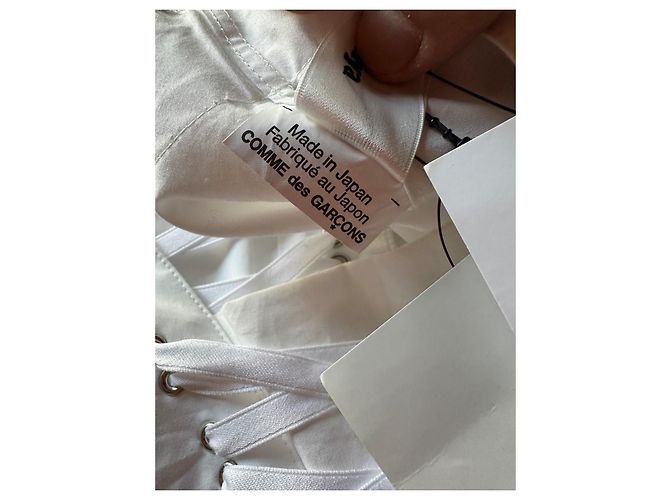 Comme Des Garcons Camicia bianca con allacciatura Bianco - vista 14