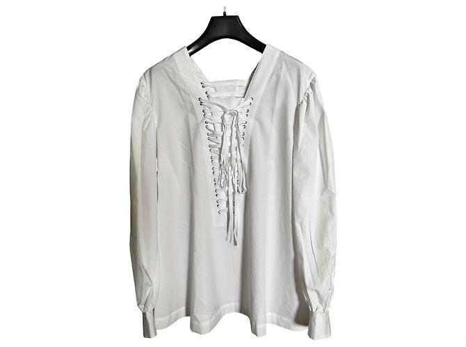 Comme Des Garcons Camicia bianca con allacciatura Bianco - vista 2