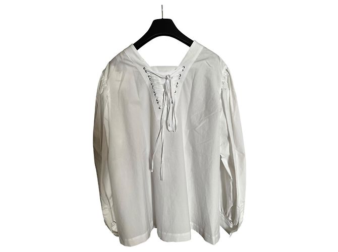 Comme Des Garcons Camicia bianca con allacciatura Bianco - vista 4