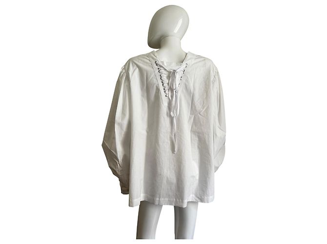 Comme Des Garcons Camicia bianca con allacciatura Bianco - vista 6