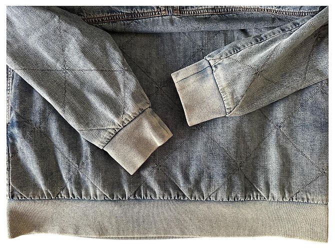 Autre Marque Stella McCartney gestepptes Denim-Kleid Blau - Ansicht 11