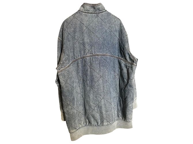 Autre Marque Stella McCartney gestepptes Denim-Kleid Blau - Ansicht 2