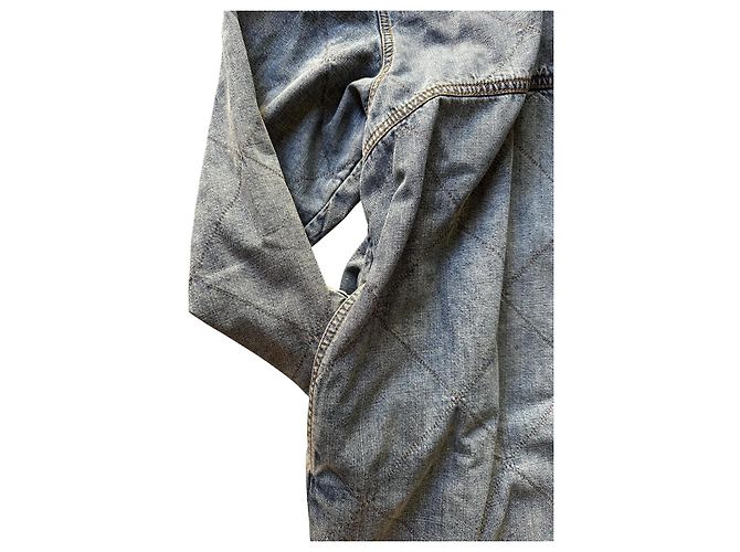 Autre Marque Stella McCartney gestepptes Denim-Kleid Blau - Ansicht 3