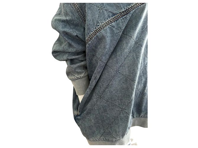 Autre Marque Stella McCartney gestepptes Denim-Kleid Blau - Ansicht 9