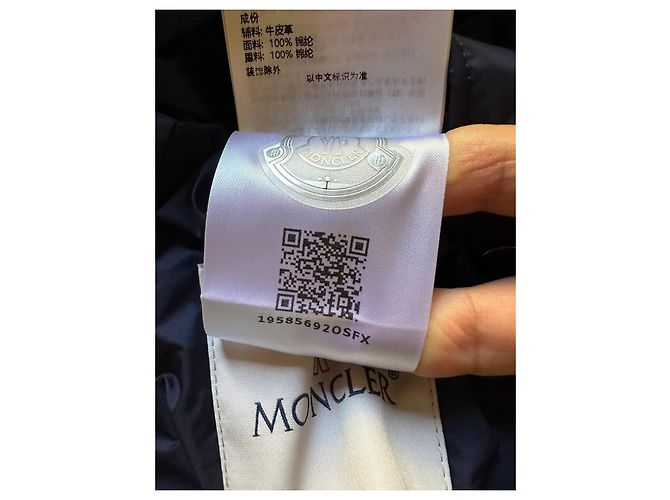 Giacca Moncler con monogramma Blu scuro - vista 17