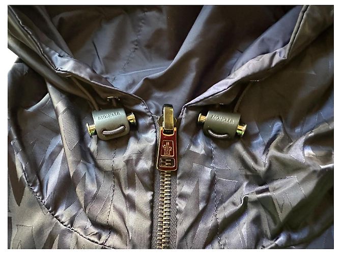 Giacca Moncler con monogramma Blu scuro - vista 8