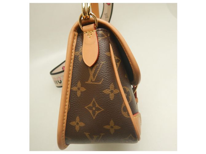 Borsa a tracolla Louis Vuitton Monogram Diane Marrone - vista 10