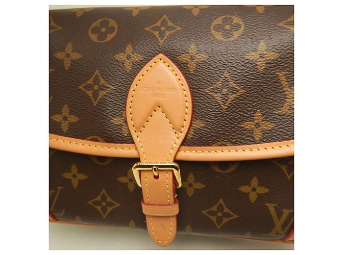 Borsa a tracolla Louis Vuitton Monogram Diane Marrone - vista 13