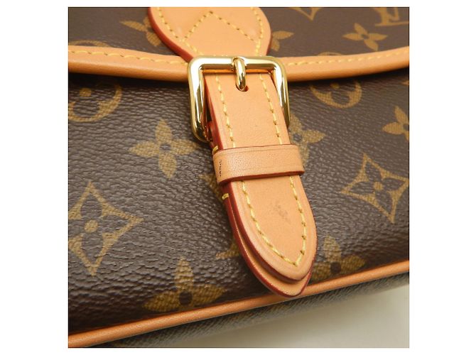Borsa a tracolla Louis Vuitton Monogram Diane Marrone - vista 14