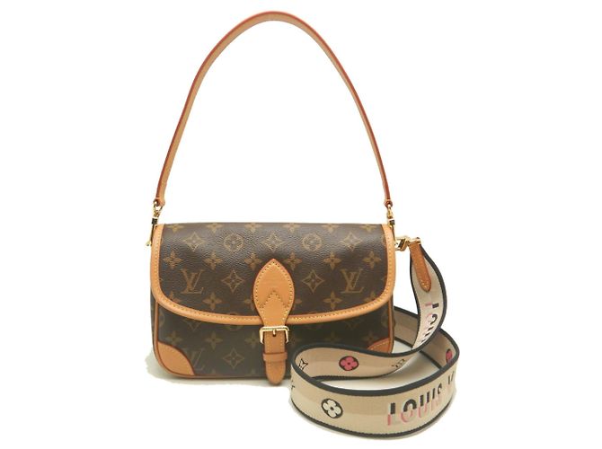 Borsa a tracolla Louis Vuitton Monogram Diane Marrone - vista 2