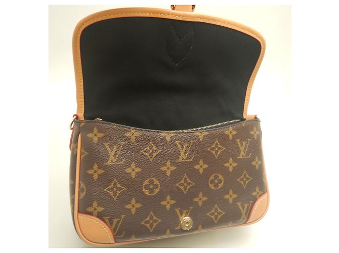 Borsa a tracolla Louis Vuitton Monogram Diane Marrone - vista 6