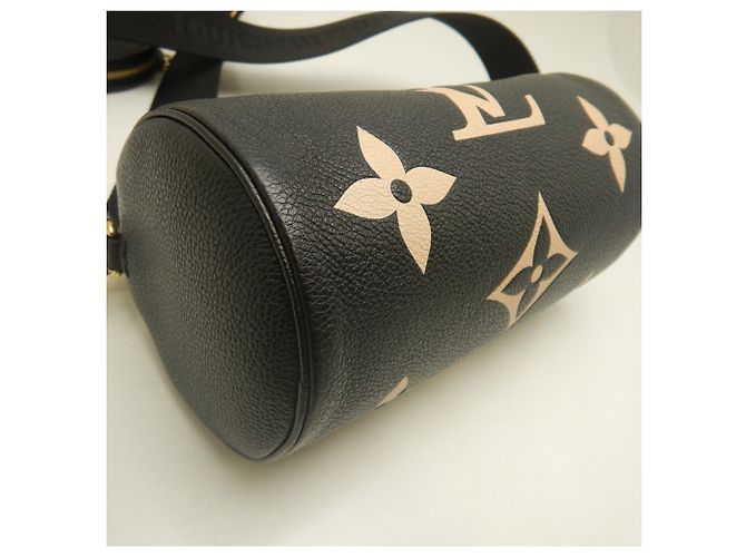 Borsa Louis Vuitton Bicolor Monogram Empreinte Papillon BB Nero - vista 10