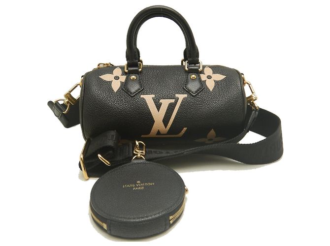 Borsa Louis Vuitton Bicolor Monogram Empreinte Papillon BB Nero - vista 2
