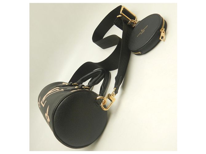 Borsa Louis Vuitton Bicolor Monogram Empreinte Papillon BB Nero - vista 4