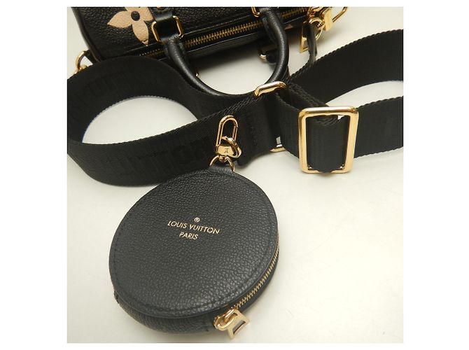 Borsa Louis Vuitton Bicolor Monogram Empreinte Papillon BB Nero - vista 5